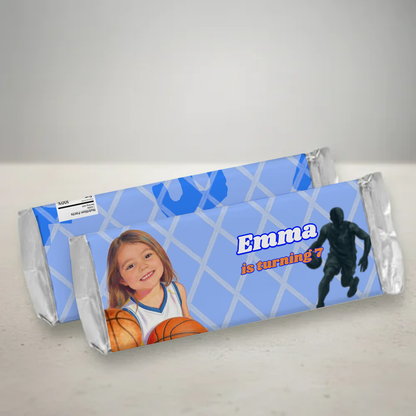 Basketball Birthday Candy Bar Wrapper