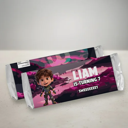 Battle Royale Birthday Candy Bar Wrapper