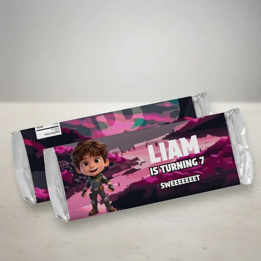 Battle Royale Birthday Candy Bar Wrapper