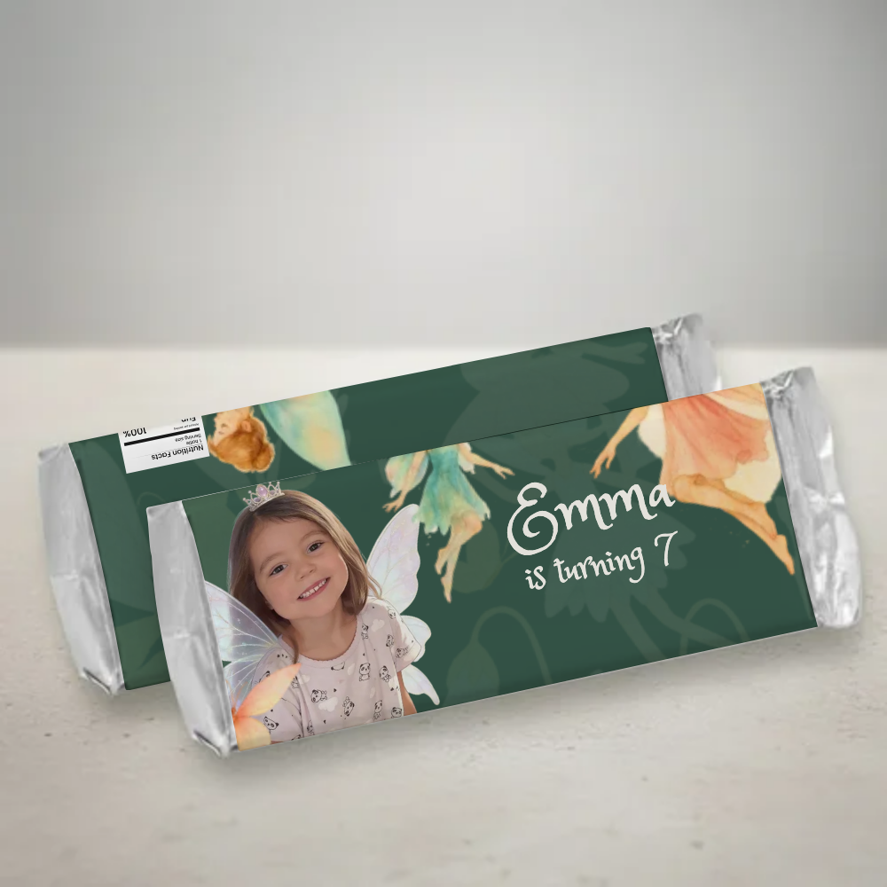 Fairies Birthday Candy Bar Wrapper