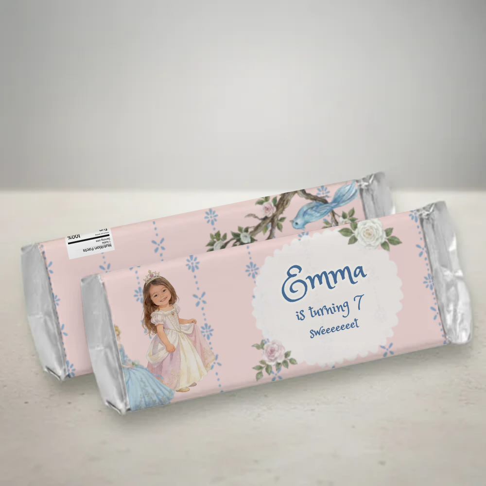 Princess Birthday Candy Bar Wrapper
