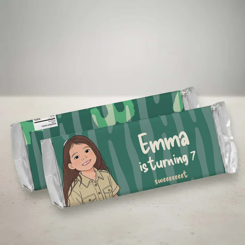 Safari Birthday Candy Bar Wrapper