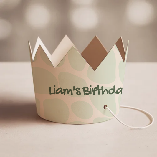 Dino Birthday Party Crown
