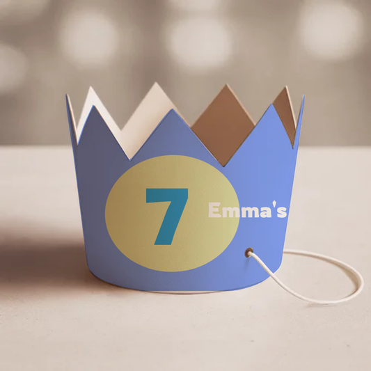 Duotone Birthday Party Crown