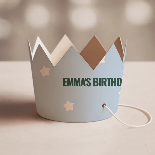 Grid Birthday Party Crown
