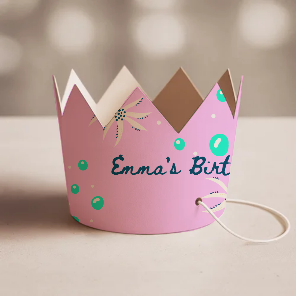 Mermaid Birthday Party Crown