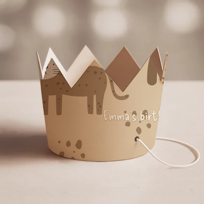 Safari Birthday Party Crown