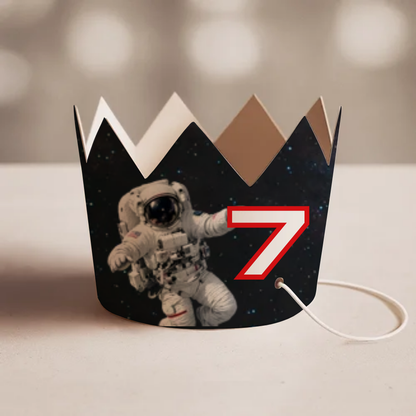 Space Birthday Party Crown