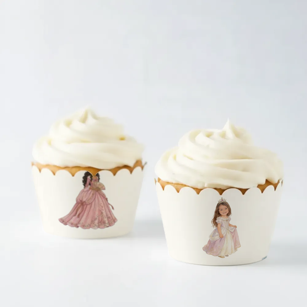Princess Birthday Cupcake Wrapper