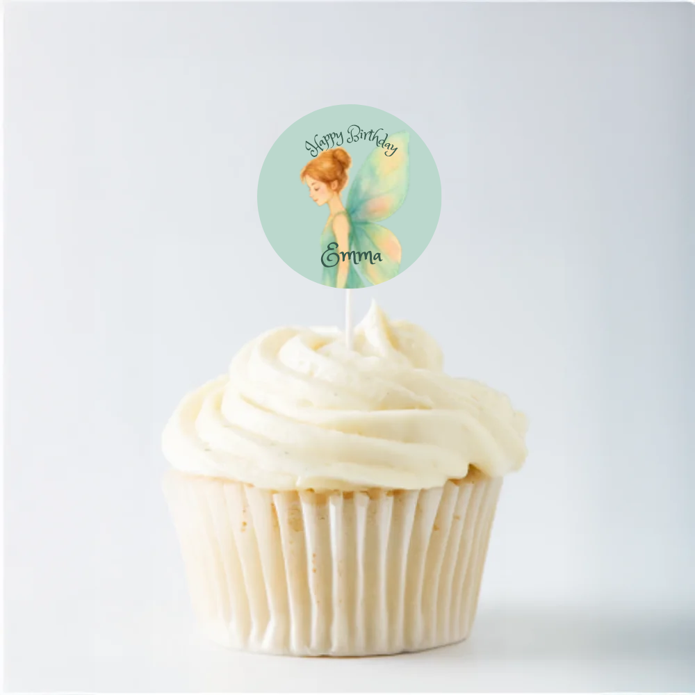 Fairies Birthday Cupcake Topper