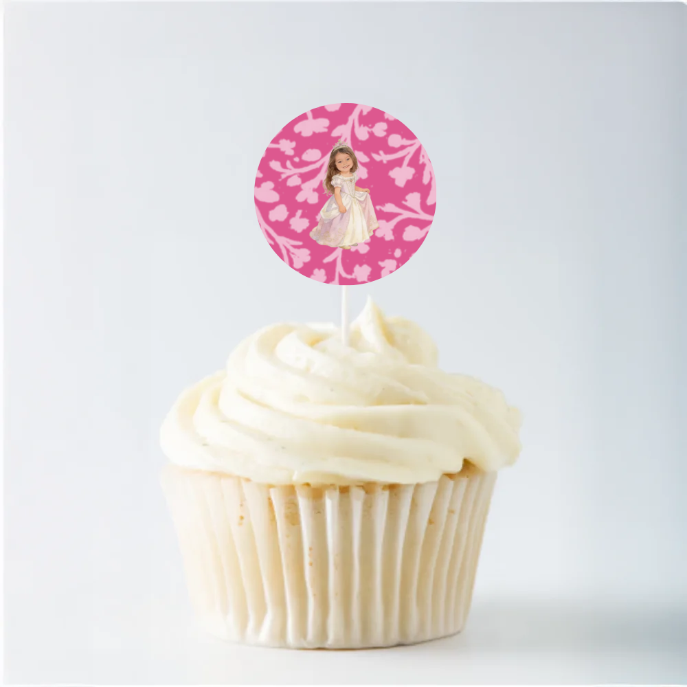 Princess Birthday Cupcake Topper