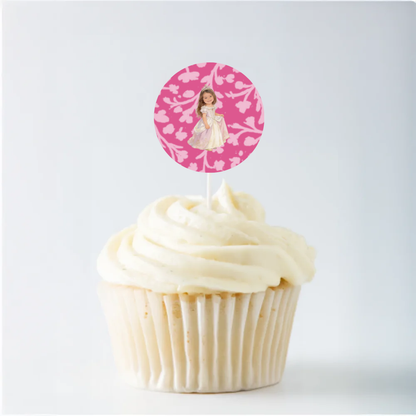 Princess Birthday Cupcake Topper