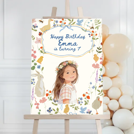 Cottagecore Birthday Foam Board