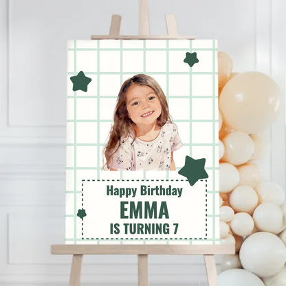 Grid Birthday Foam Board