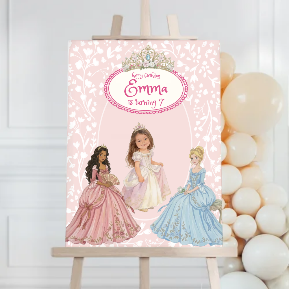 Princess Birthday Foam Board
