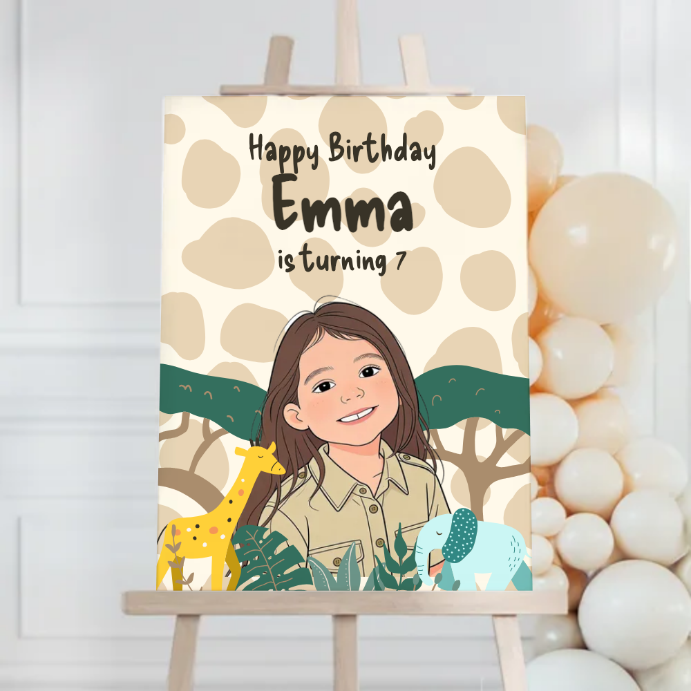 Safari Birthday Foam Board