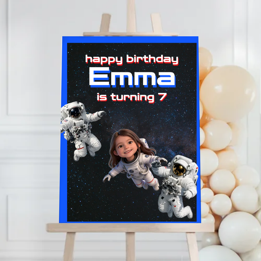 Space Birthday Foam Board