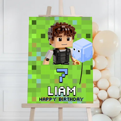 Video Blox Birthday Foam Board