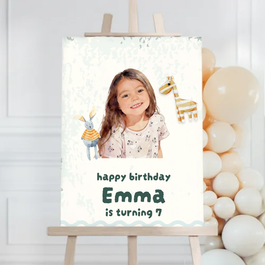 Watercolor Birthday Foam Board