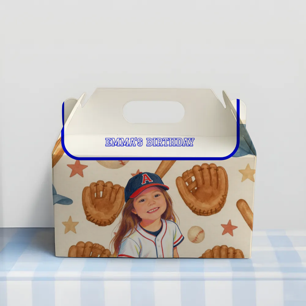 Baseball Birthday Favor Box