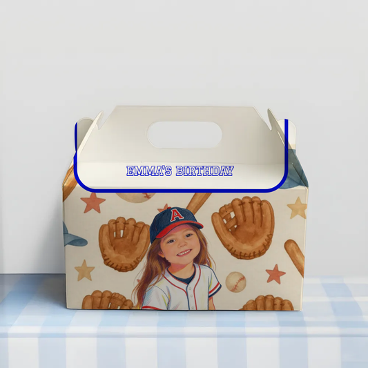 Baseball Birthday Favor Box