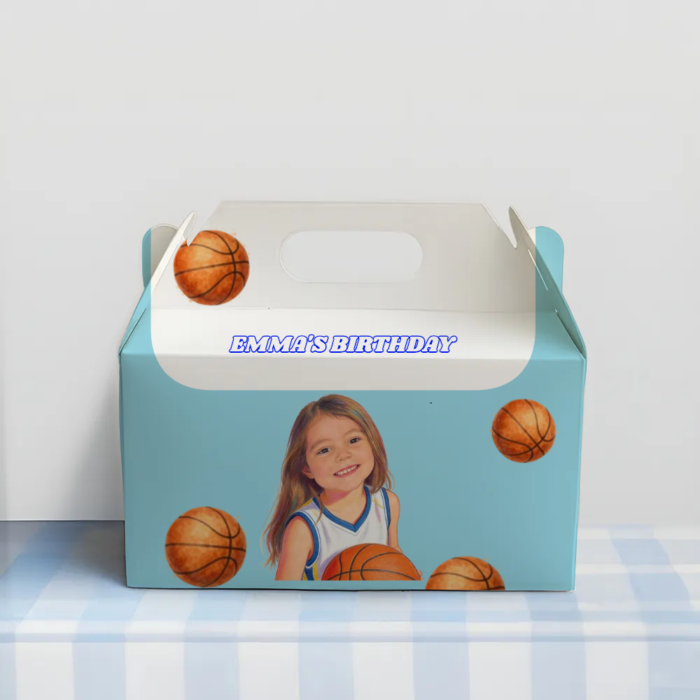 Basketball Birthday Favor Box