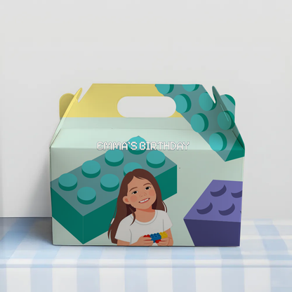 Building Blocks Birthday Favor Box