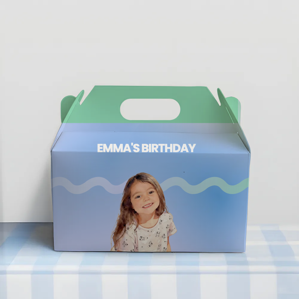 Gradient Birthday Favor Box