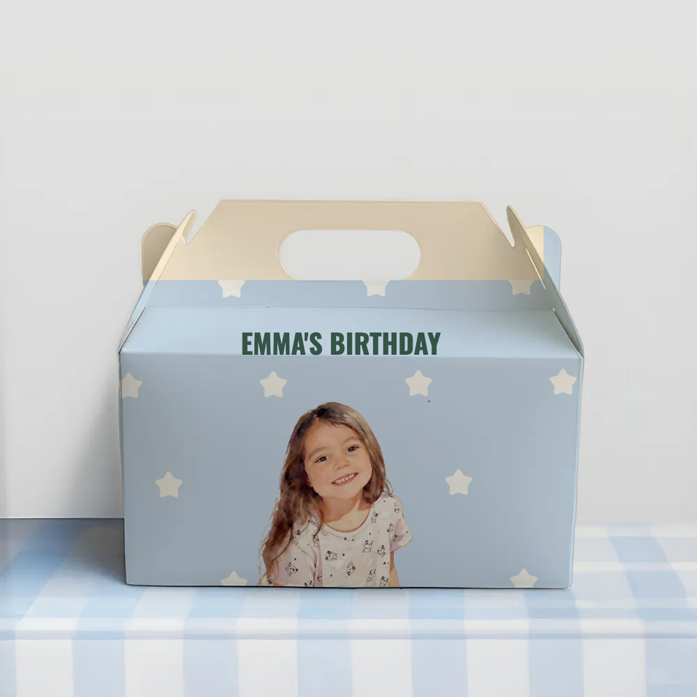 Grid Birthday Favor Box