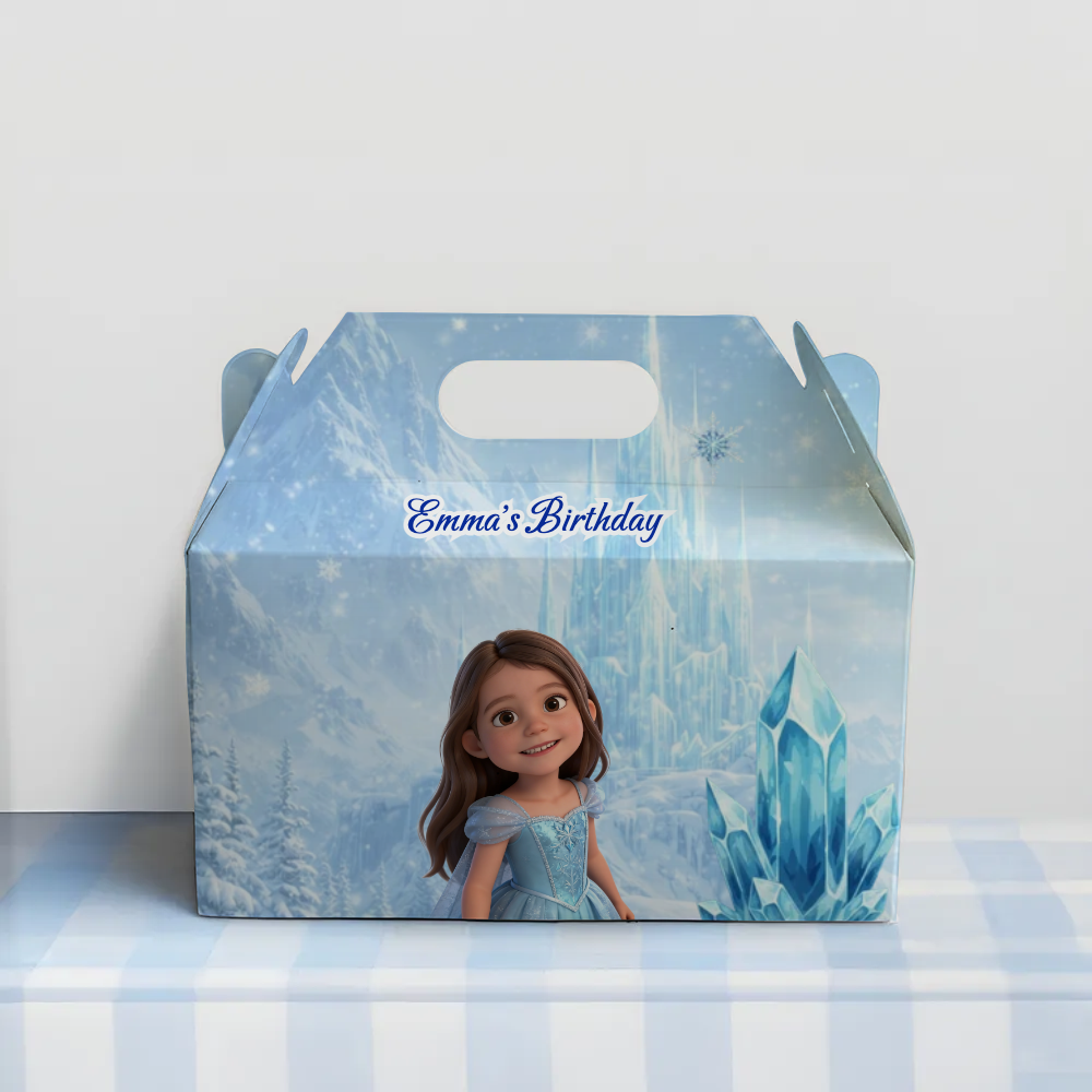 Ice Princess Birthday Favor Box