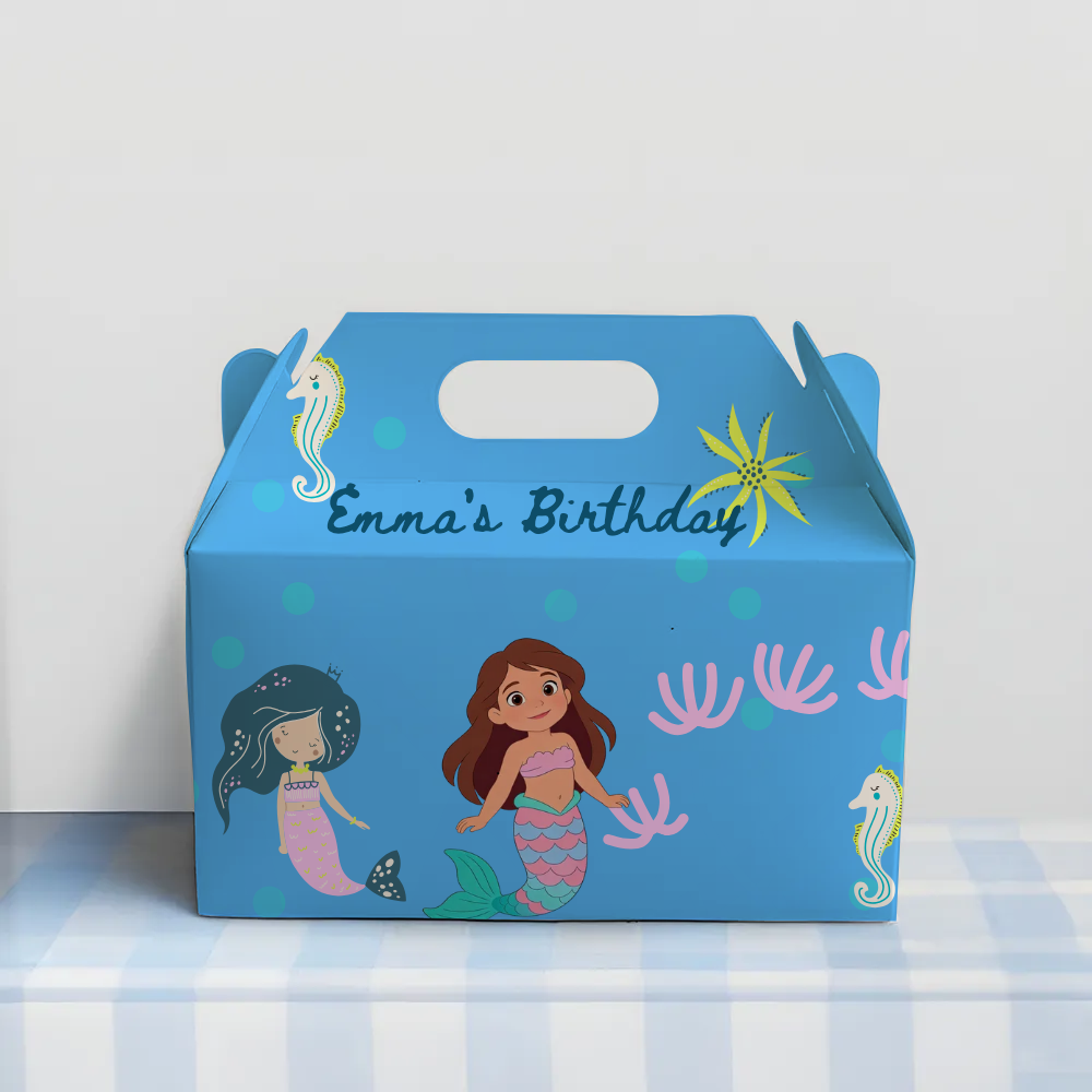 Mermaid Birthday Favor Box