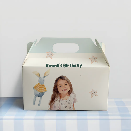 Watercolor Birthday Favor Box