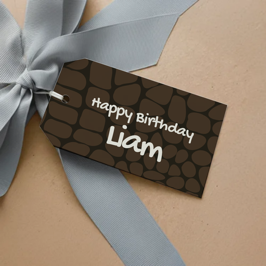 Dragons Birthday Gift Tag