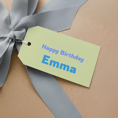 Duotone Birthday Gift Tag