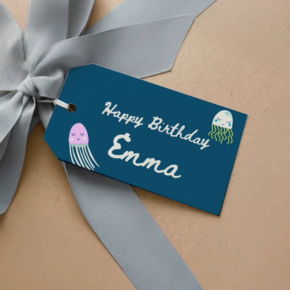Mermaid Birthday Gift Tag