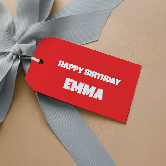 Superhero Birthday Gift Tag