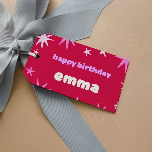 Unicorn Birthday Gift Tag