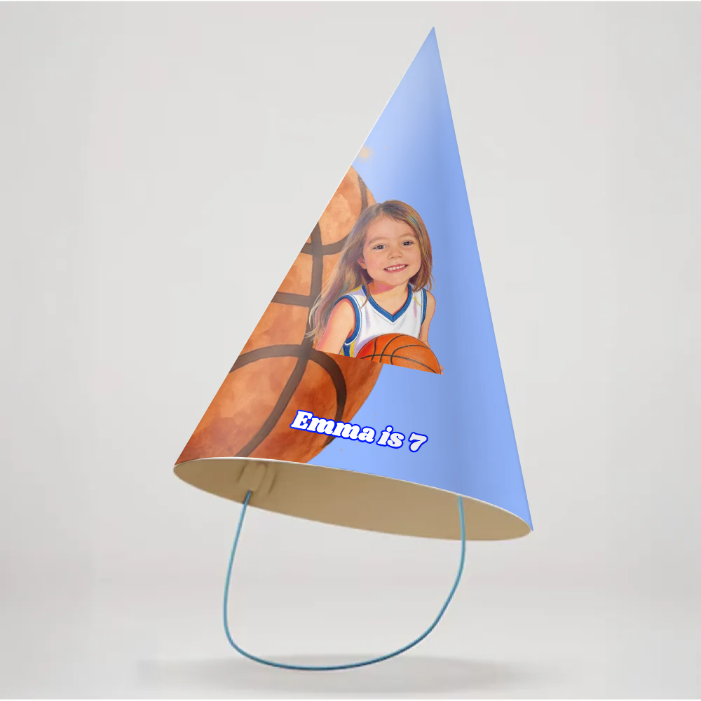 Basketball Birthday Party Hat