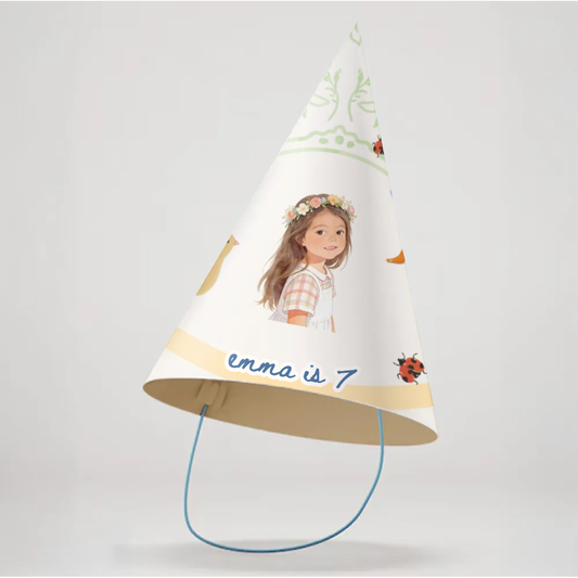 Cottagecore Birthday Party Hat