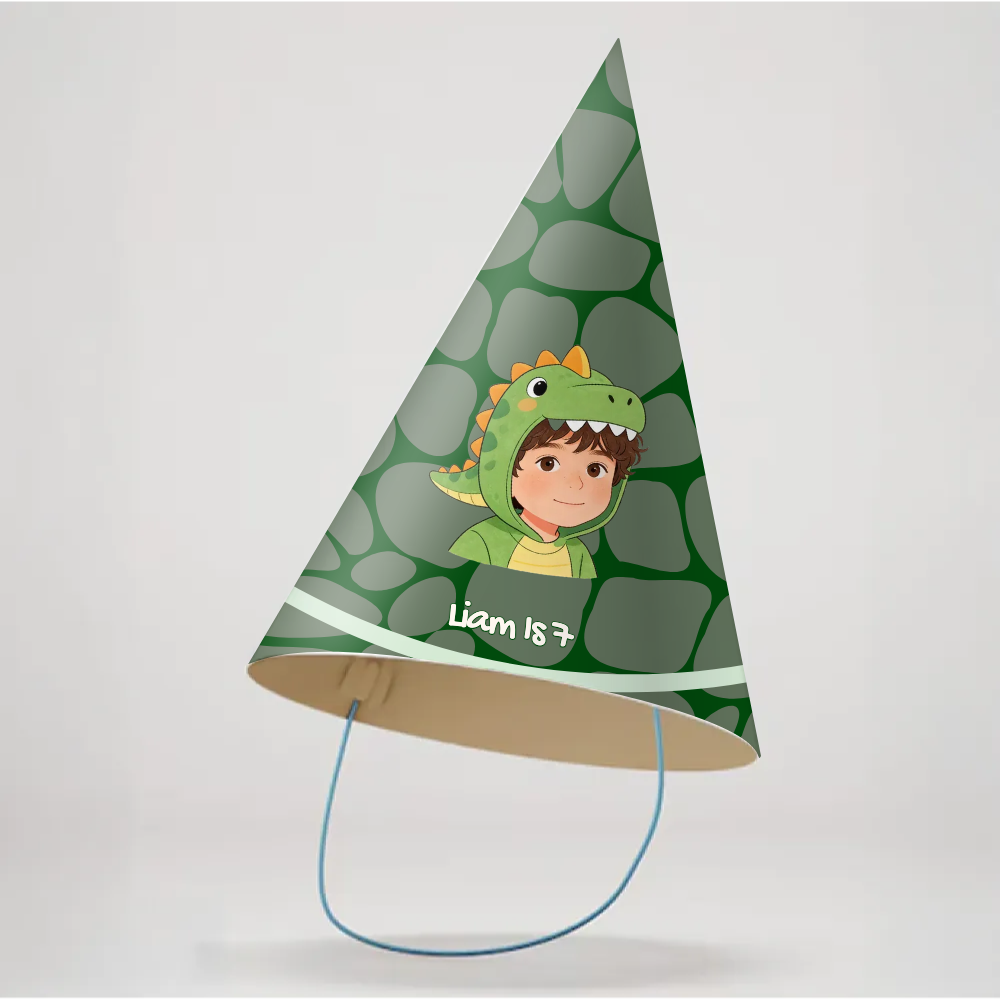 Dino Birthday Party Hat