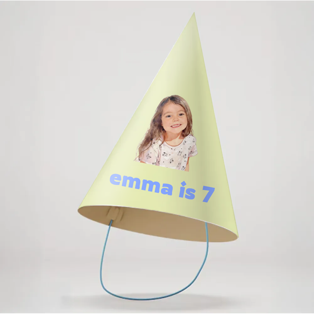Duotone Birthday Party Hat