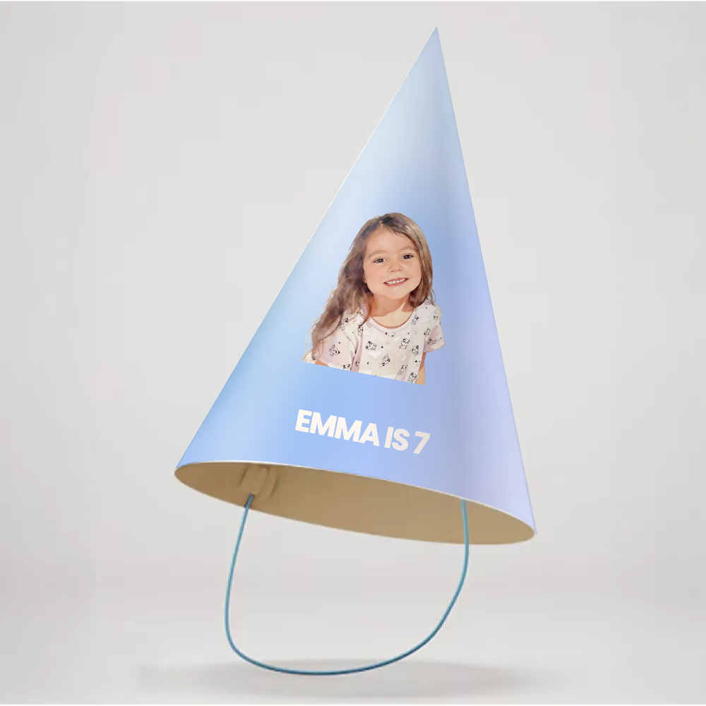 Gradient Birthday Party Hat