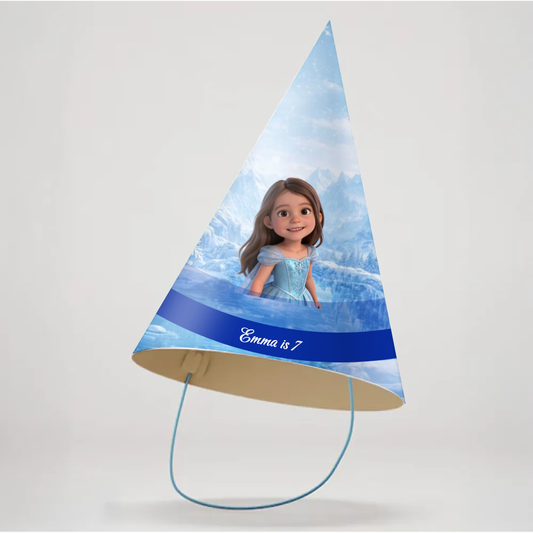 Ice Princess Birthday Party Hat