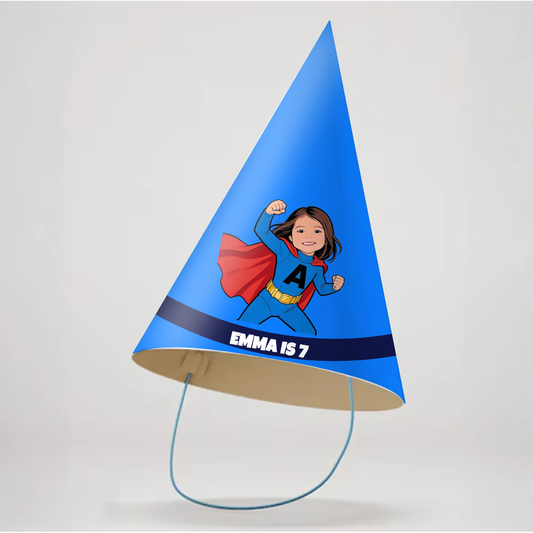 Superhero Birthday Party Hat
