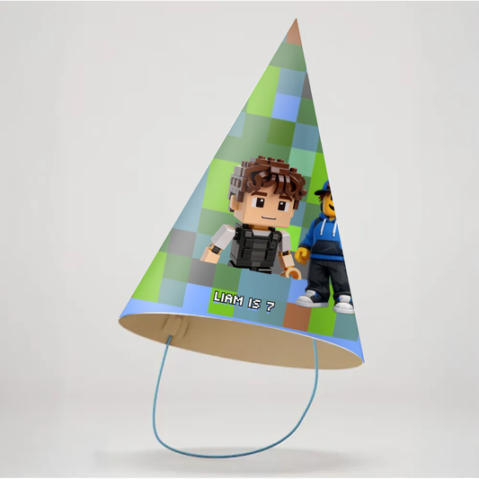 Video Blox Birthday Party Hat