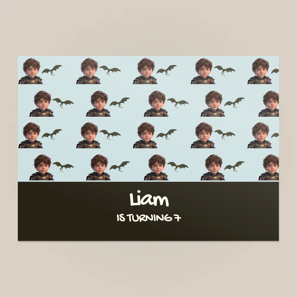 Dragons Birthday Paper Placemat