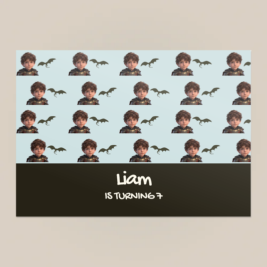 Dragons Birthday Paper Placemat