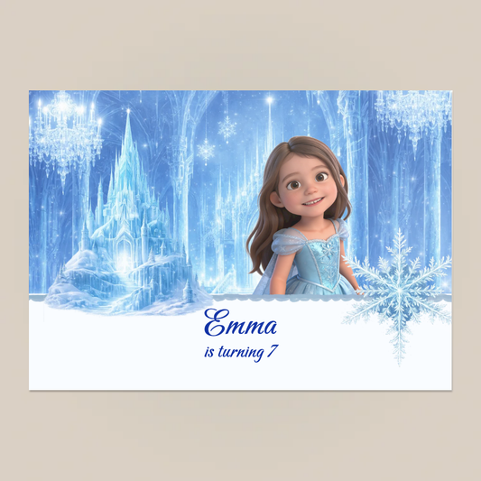 Ice Princess Birthday Paper Placemat