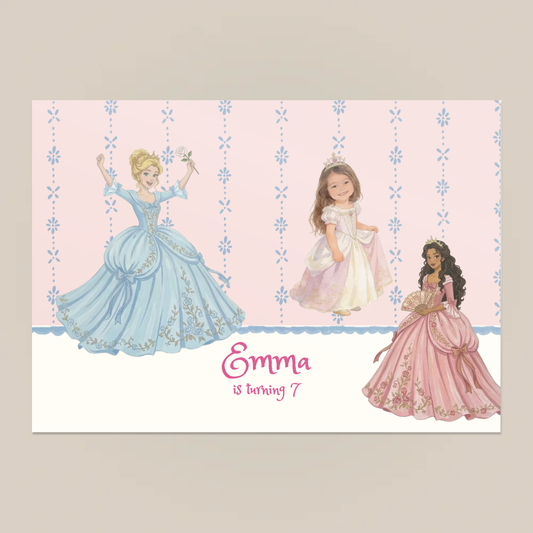 Princess Birthday Paper Placemat