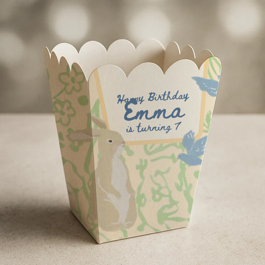 Cottagecore Birthday Popcorn Box